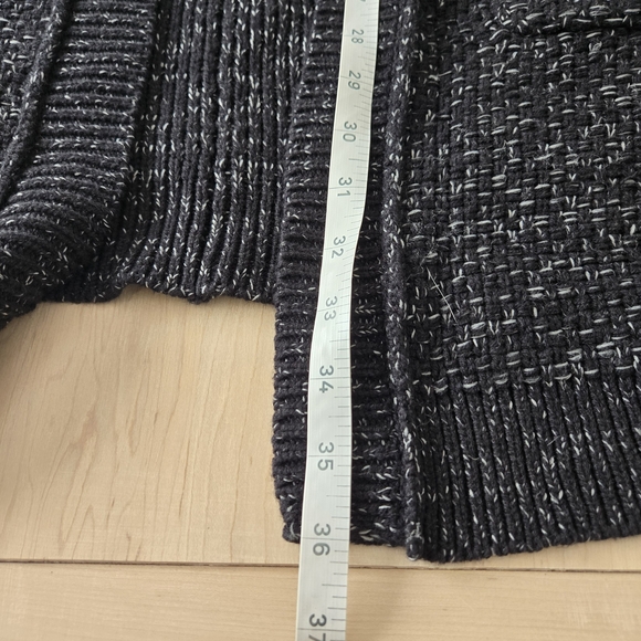 Roots Black and White Flecked Knit Cardigan - Picture 7 of 8